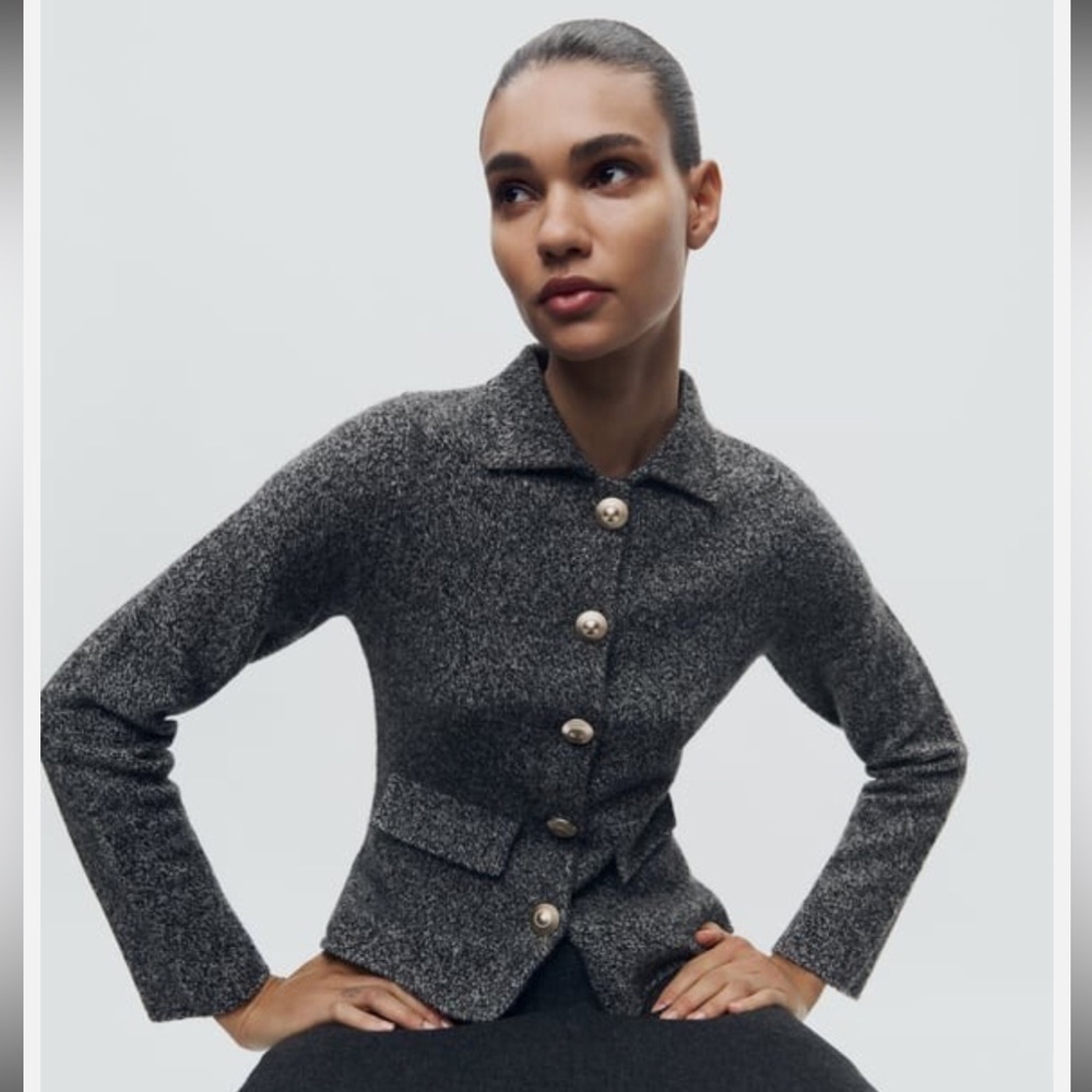 Elegant Zara ⚜️Twisted 100% Wool Blazer (brand new never worn)